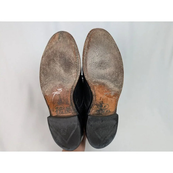 Allen Edmonds LEXINGTON 5101 Black Cap Toe Oxfords Derby Dress Shoes sz. 9 1/2 D